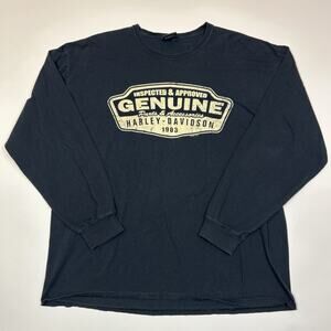 Harley Davidson Long Sleeve Shirt Mens 2XL Mason Ohio Biker Motorcycle Tee